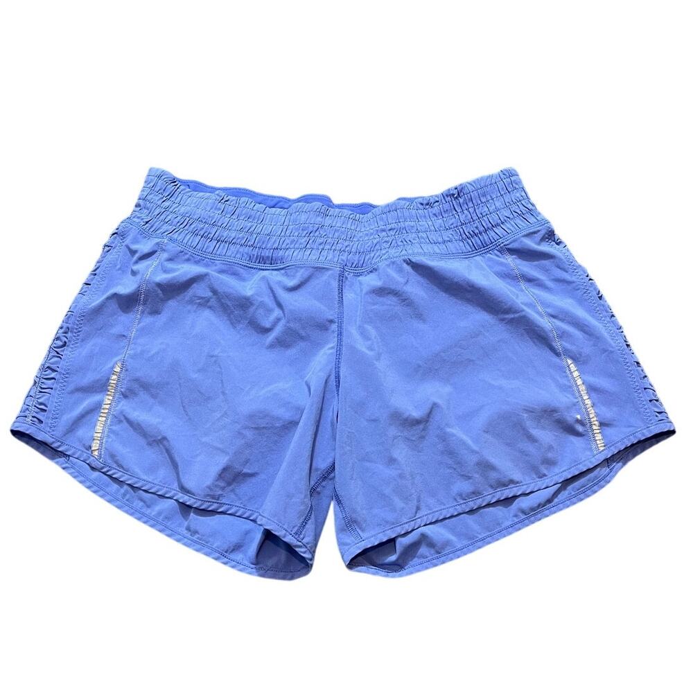 Lululemon Womens Athletic Shorts Blue Performance Running Size 10